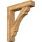 Ekena Millwork Olympic Block Rough Sawn Bracket w/ Offset Brace, Western Red Cedar, 8"W x 38"D x 44"H BKT0806X38X44OLY05RWR - alternate 1